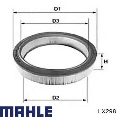 Купити LX298 Mahle Original Автомобільний фільтр повітря