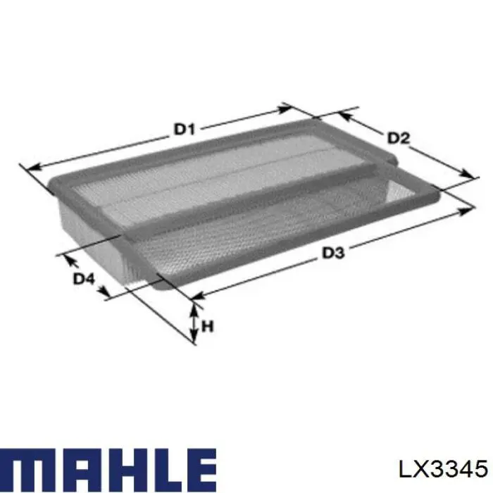 Фільтр повітряний LX3345 Mahle Original