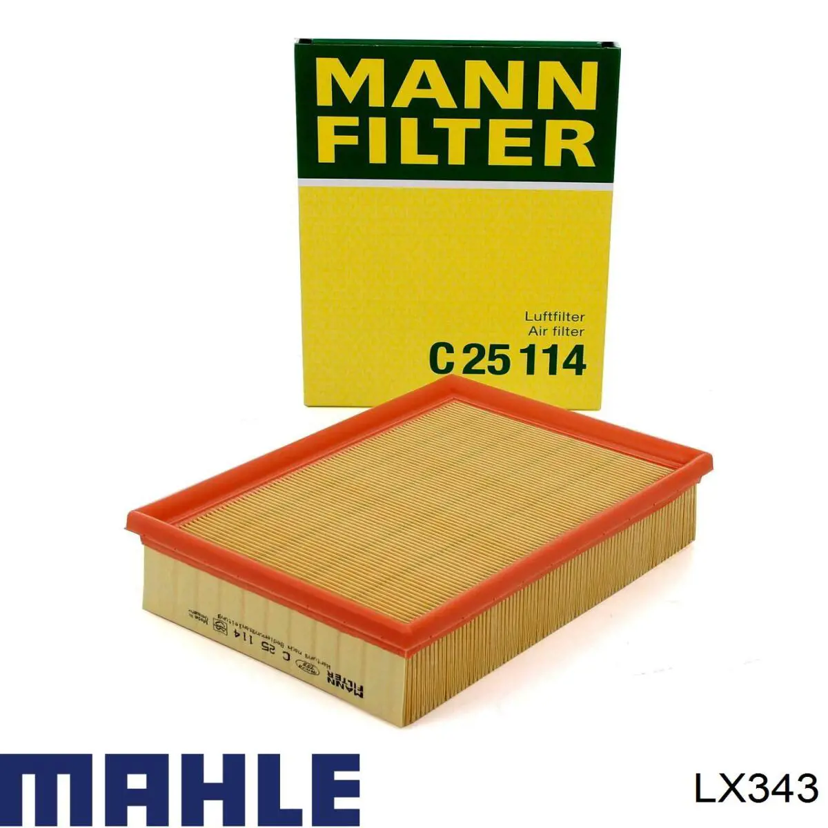 Елемент повітряного фільтра Mahle Original LX343 ціна, від 12.11 USD