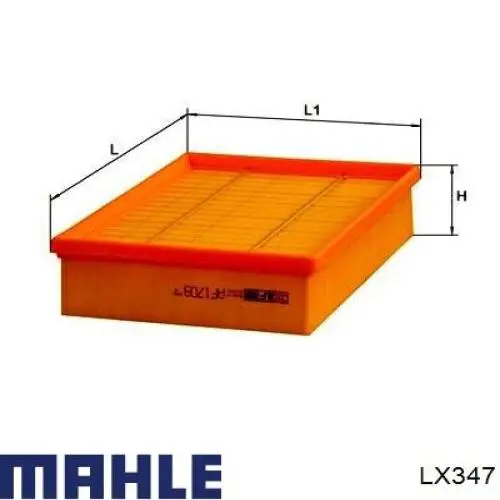 Повітряний фільтр LX347 Mahle Original