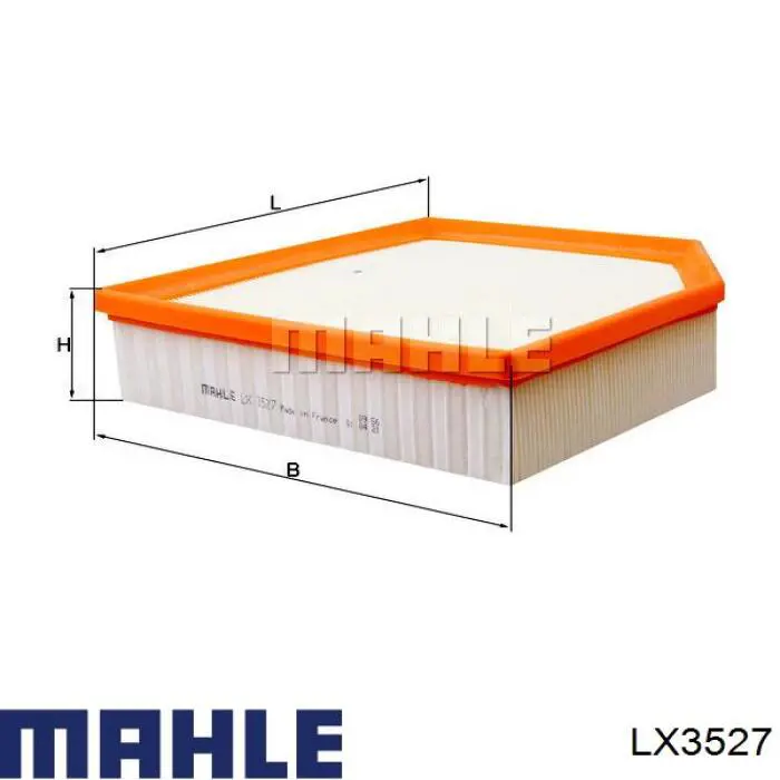Повітряний фільтр LX3527 Mahle Original