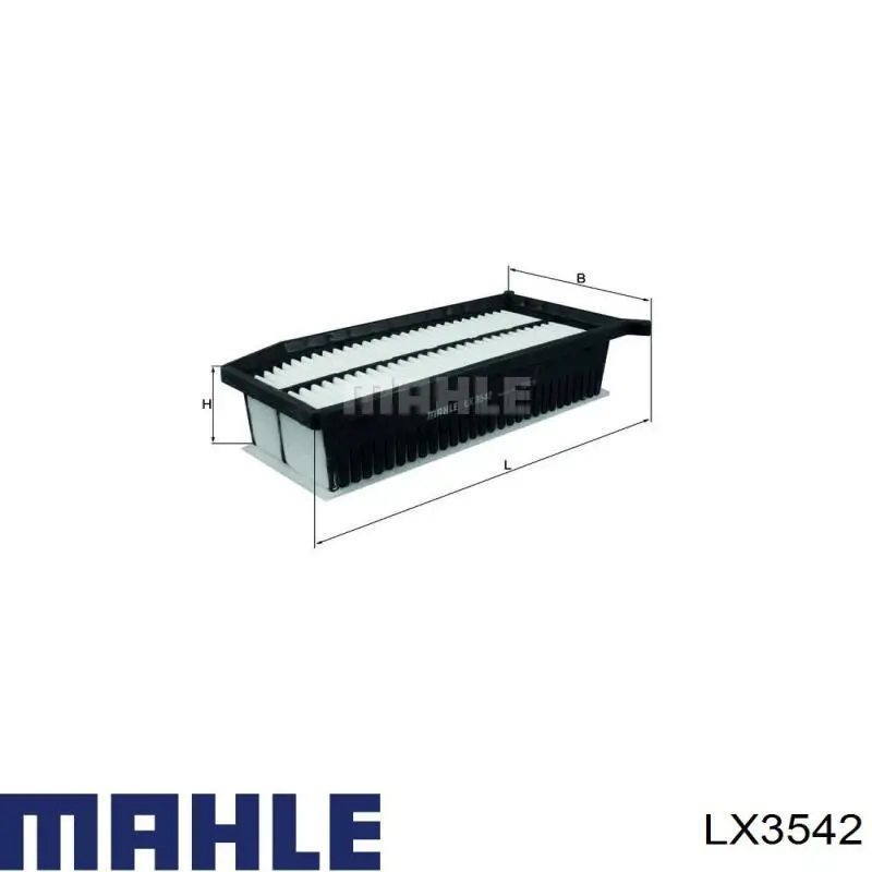 LX3542 Mahle Original фільтр повітряний