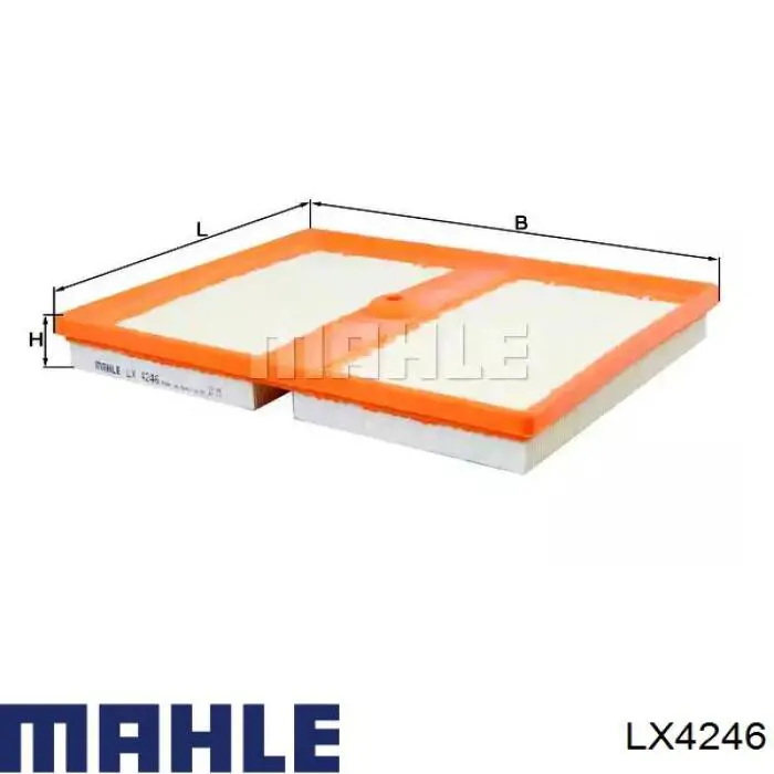 Елемент повітряного фільтра Mahle Original LX4246 ціна, від 18.18 USD