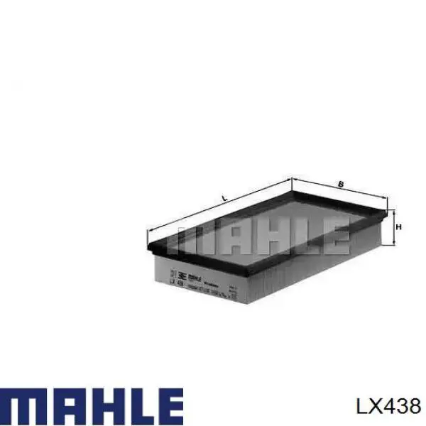 Елемент повітряного фільтра Mahle Original LX438 ціна, від 5.92 USD