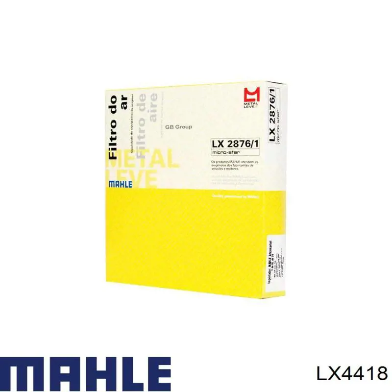 Купити LX4418 Mahle Original Автомобільний фільтр повітря