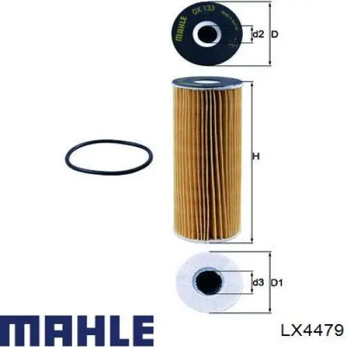 Фільтр повітряний LX4479 Mahle Original