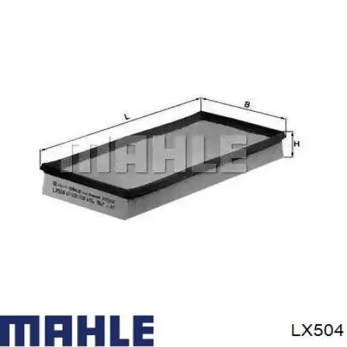 Елемент повітряного фільтра Mahle Original LX504 ціна, від 4.65 USD