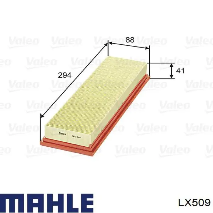 LX509 Mahle Original фільтр повітряний