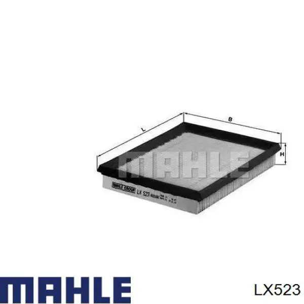 Елемент повітряного фільтра Mahle Original LX523 ціна, від 3.43 USD