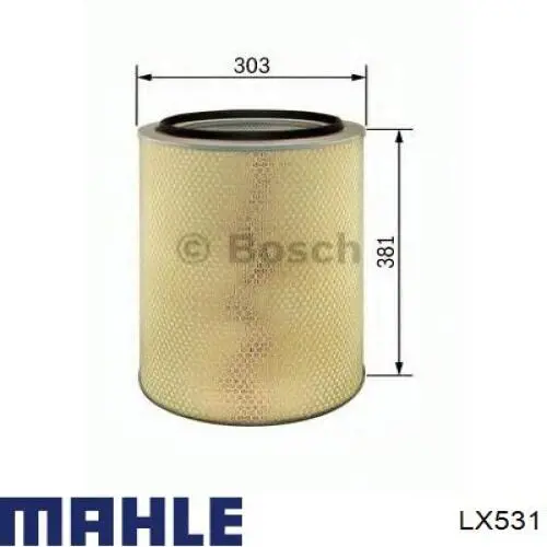 Елемент повітряного фільтра Mahle Original LX531 ціна, від 33.82 USD