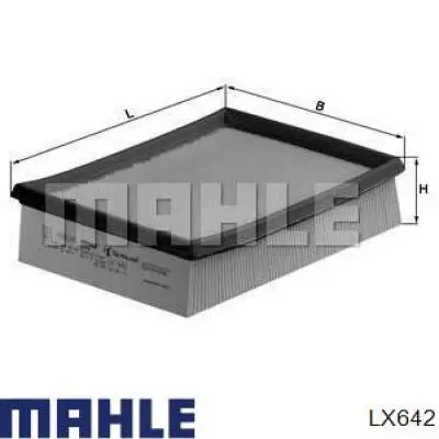 Фільтр повітряний LX642 Mahle Original