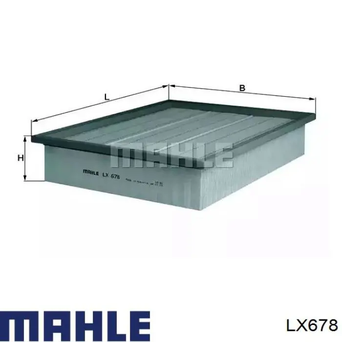 Елемент повітряного фільтра Mahle Original LX678 ціна, від 13.53 USD