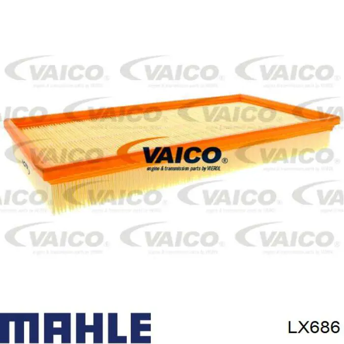 Повітряний фільтр LX686 Mahle Original