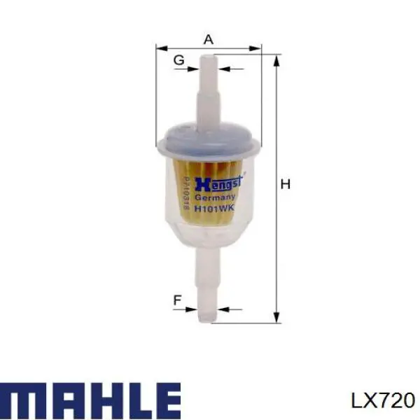LX720 Mahle Original фільтр повітряний