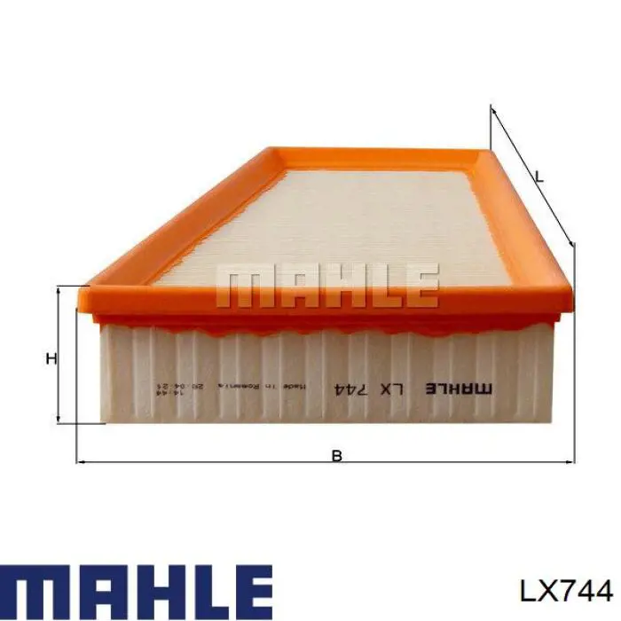 LX744 Mahle Original фільтр повітряний