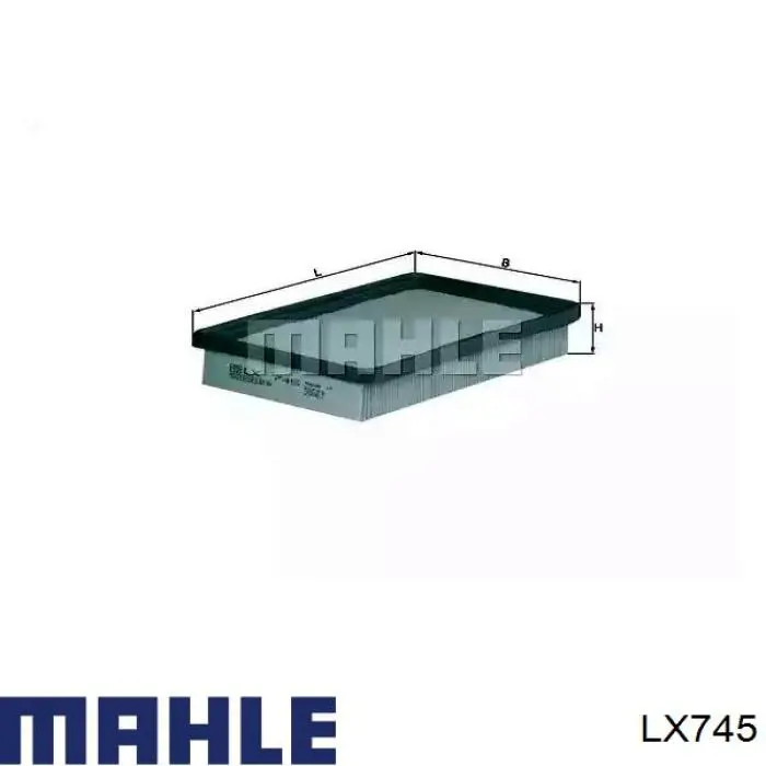 Елемент повітряного фільтра Mahle Original LX745 ціна, від 4.23 USD