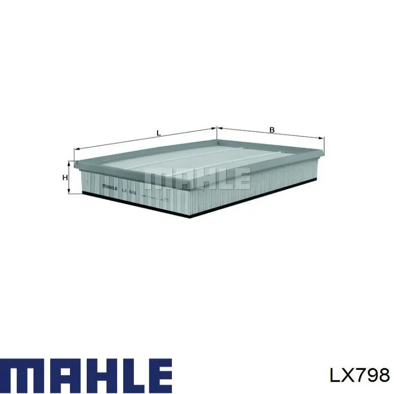 LX798 Mahle Original Повітряний фільтр двигуна