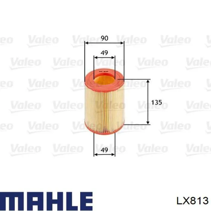 Елемент повітряного фільтра Mahle Original LX813 ціна, від 7.86 USD