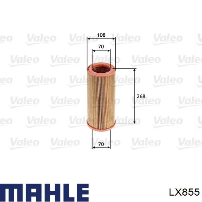 Елемент повітряного фільтра Mahle Original LX855 ціна, від 6.70 USD