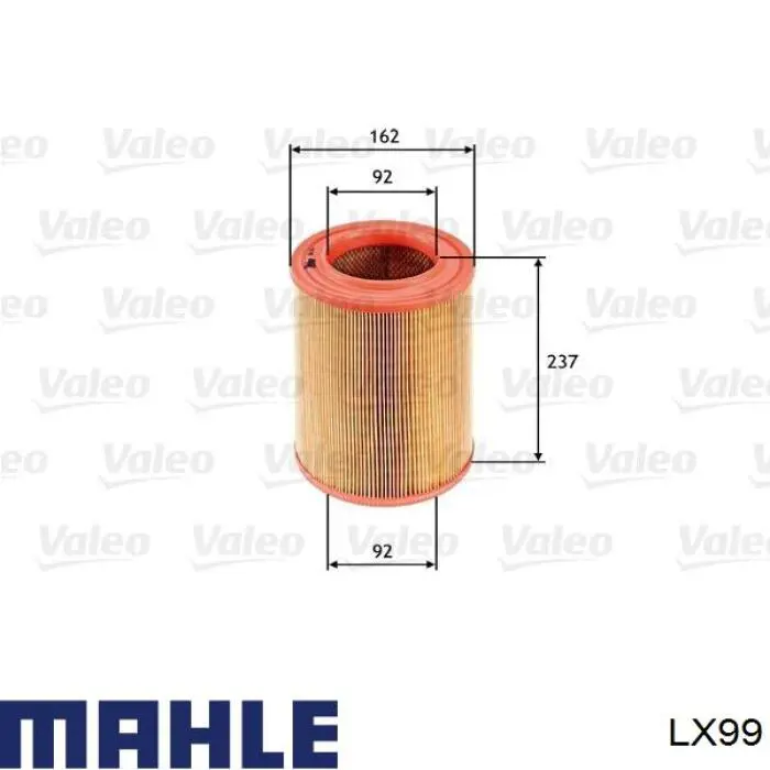 LX99 Mahle Original фільтр повітряний