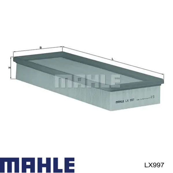 Елемент повітряного фільтра Mahle Original LX997 ціна, від 8.92 USD