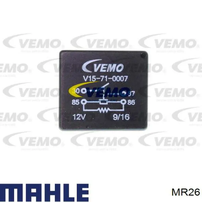 Реле вентилятора Mahle Original MR26 ціна, від 2.25 USD