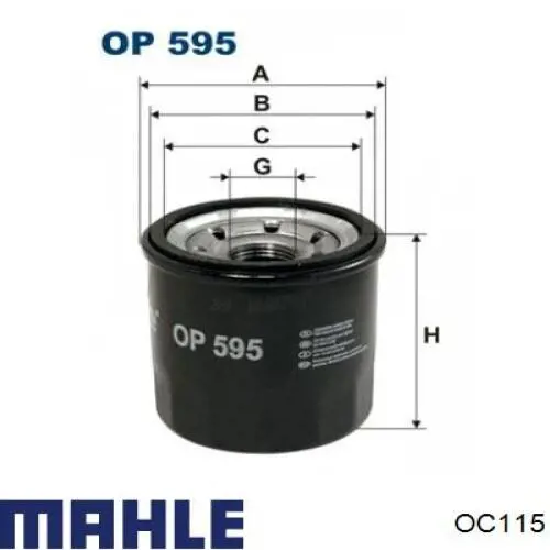 OC115 Mahle Original Фільтр масла
