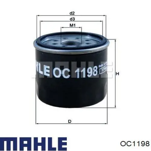 Масляний фільтр OC1198 Mahle Original