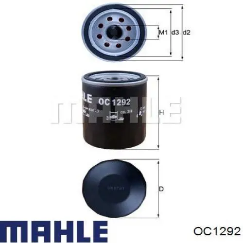 Фільтр масляний OC1292 Mahle Original