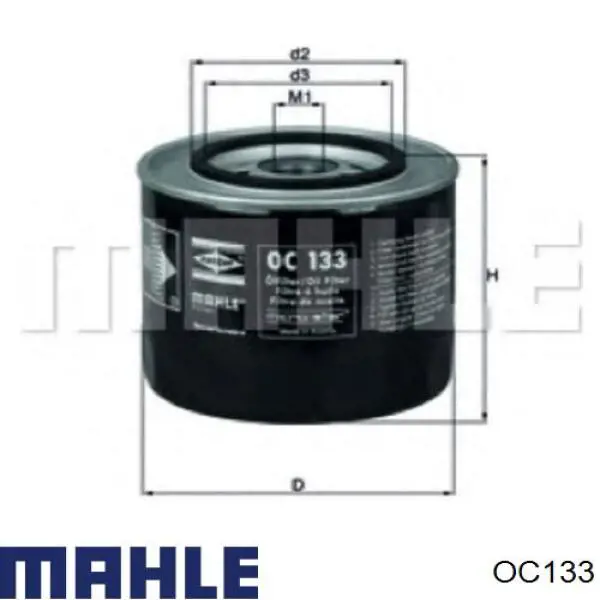 OC133 Mahle Original фільтр масляний
