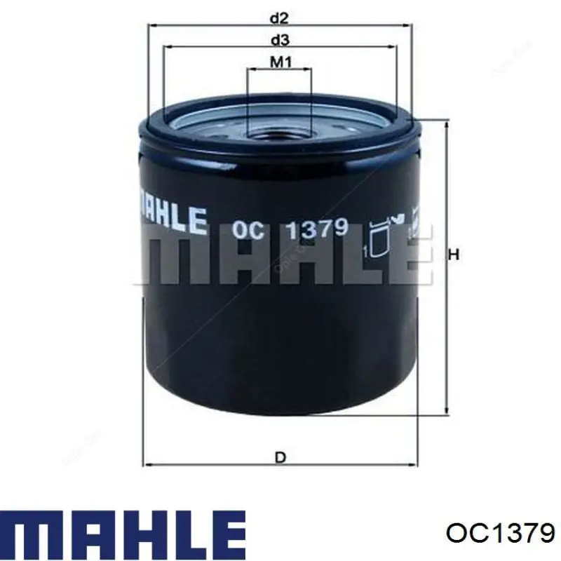 Масляний фільтр двигуна Mahle Original OC1379 ціна, від 9.04 USD