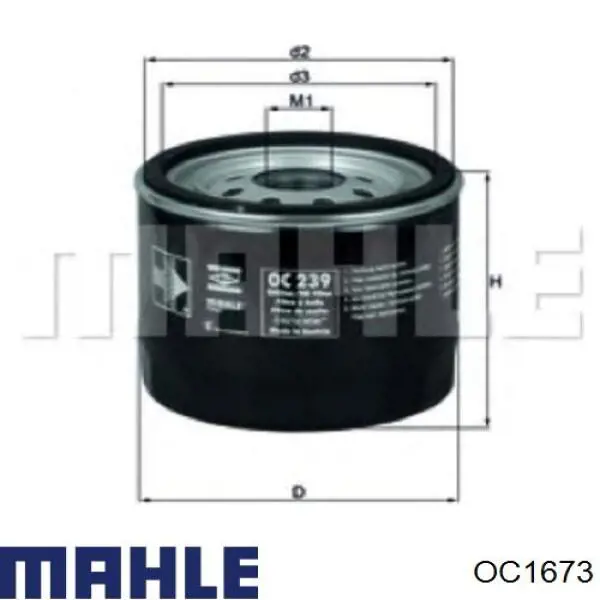 Масляний фільтр OC1673 Mahle Original