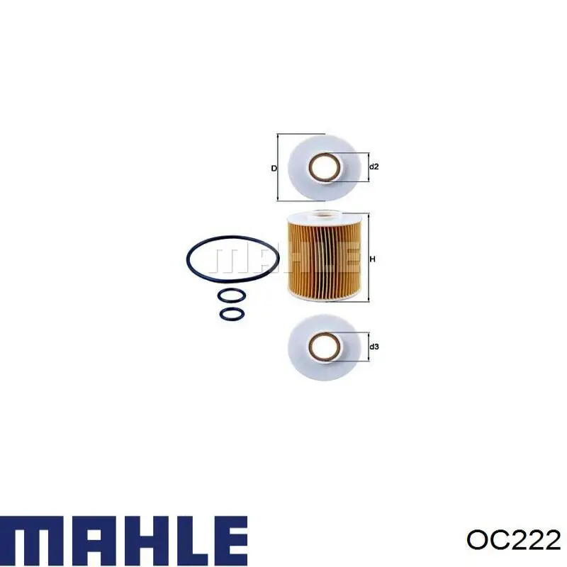 Купити OC222 Mahle Original Фільтр очищення масла відцентровий
