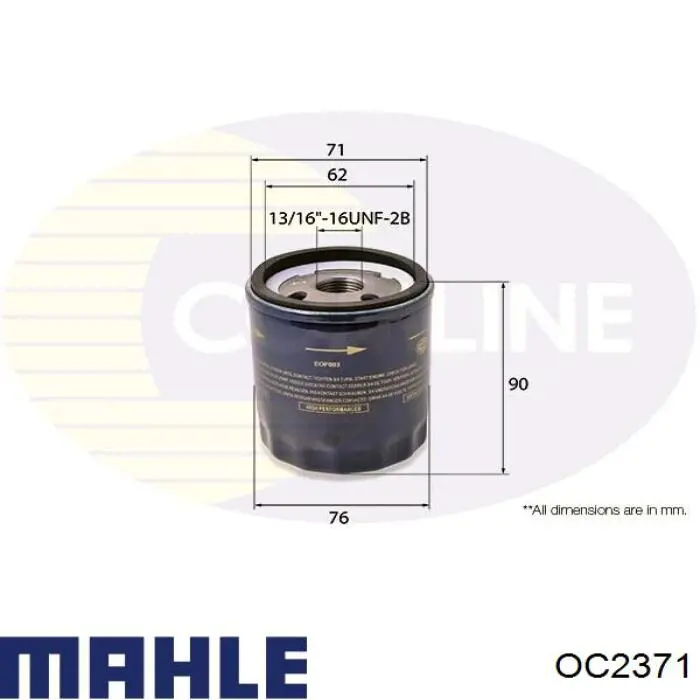 Купити OC2371 Mahle Original Фільтр очищення масла відцентровий