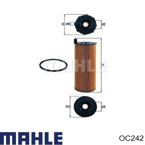 Купити OC242 Mahle Original Фільтр очищення масла відцентровий