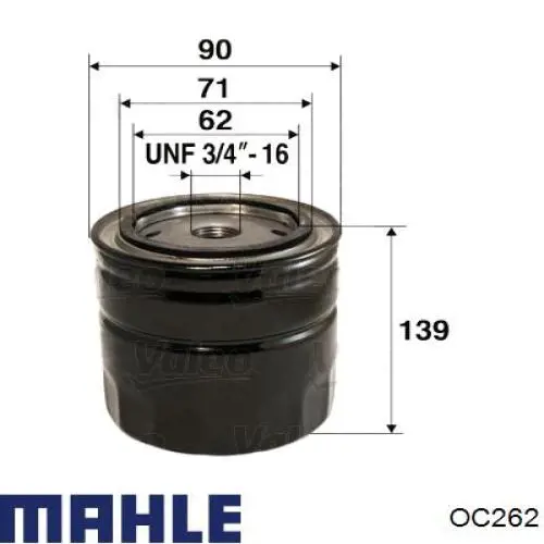 OC262 Mahle Original фільтр масляний