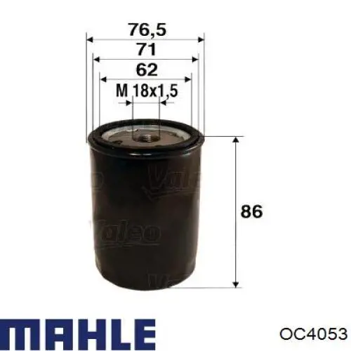 OC4053 Mahle Original фільтр масляний