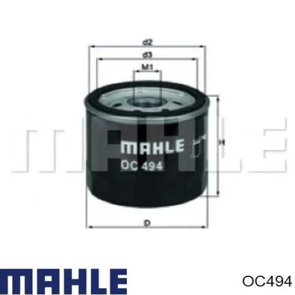 OC494 Mahle Original фільтр масляний