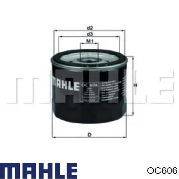 OC606 Mahle Original фільтр масляний