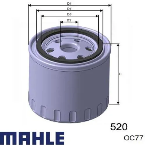 OC77 Mahle Original фільтр масляний