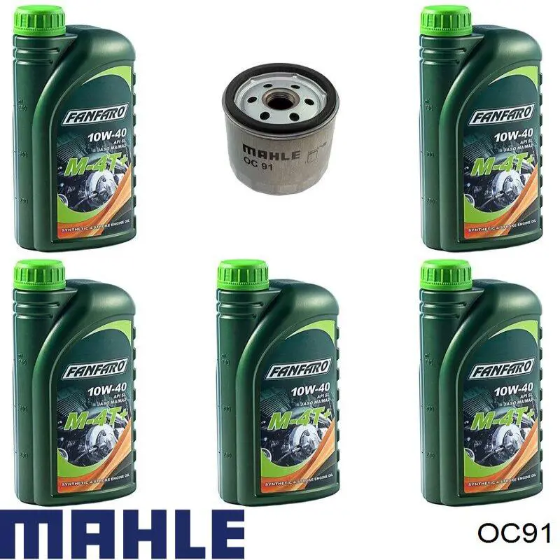 Масляний фільтр двигуна Mahle Original OC91 ціна, від 12.07 USD