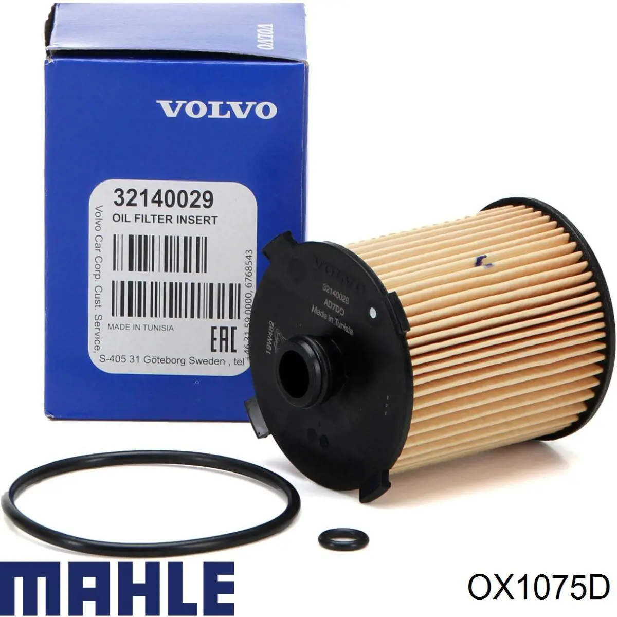 Фільтр масляний OX1075D Mahle Original