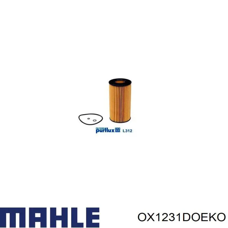 OX1231DOEKO Mahle Original фільтр масляний