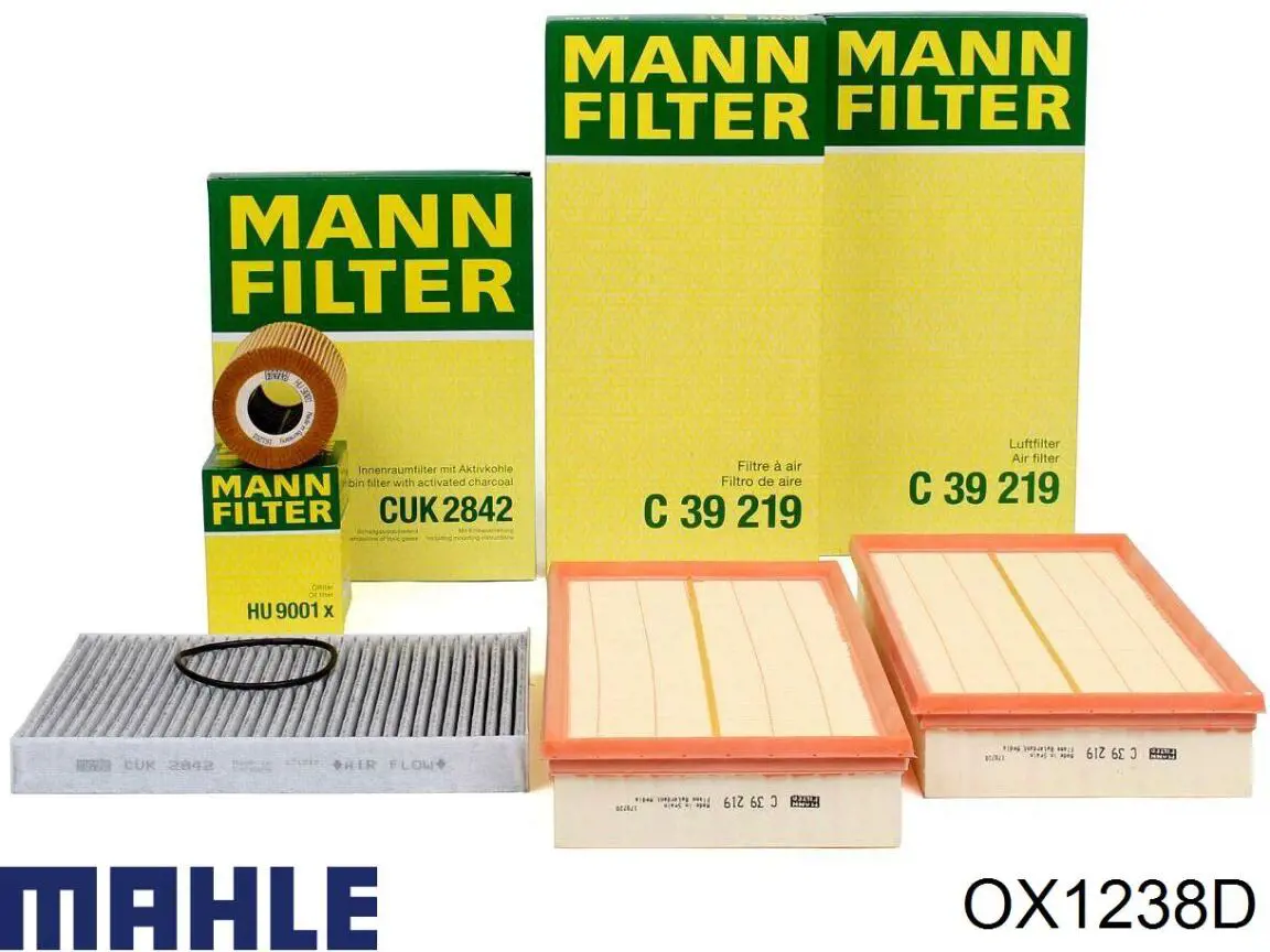 Масляний фільтр двигуна Mahle Original OX1238D ціна, від 15.04 USD