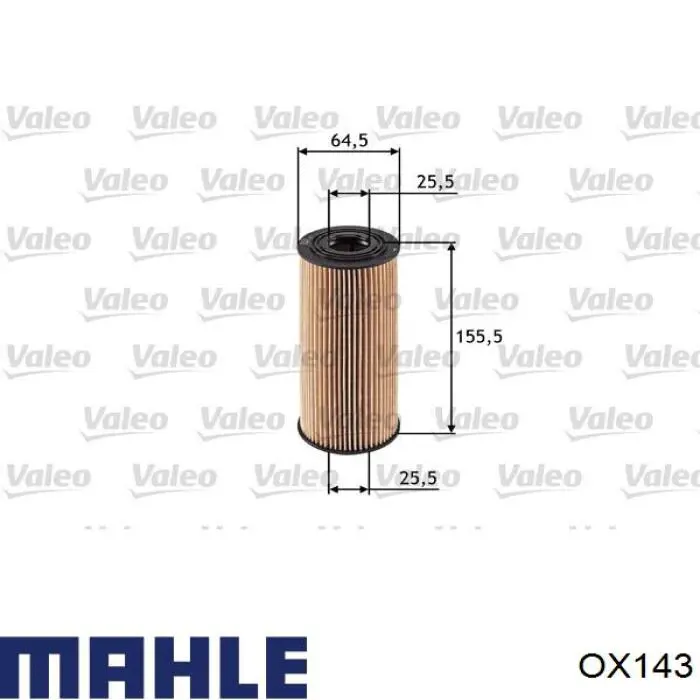 OX143 Mahle Original фільтр масляний