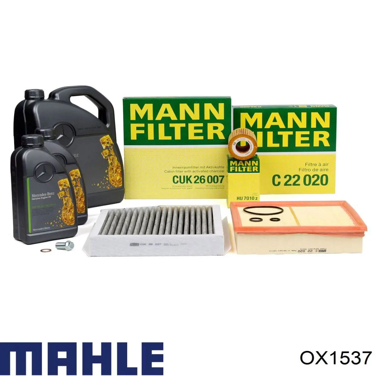 Масляний фільтр двигуна Mahle Original OX1537 ціна, від 6.82 USD