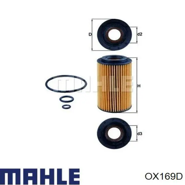 Купити OX169D Mahle Original Фільтр очищення масла відцентровий