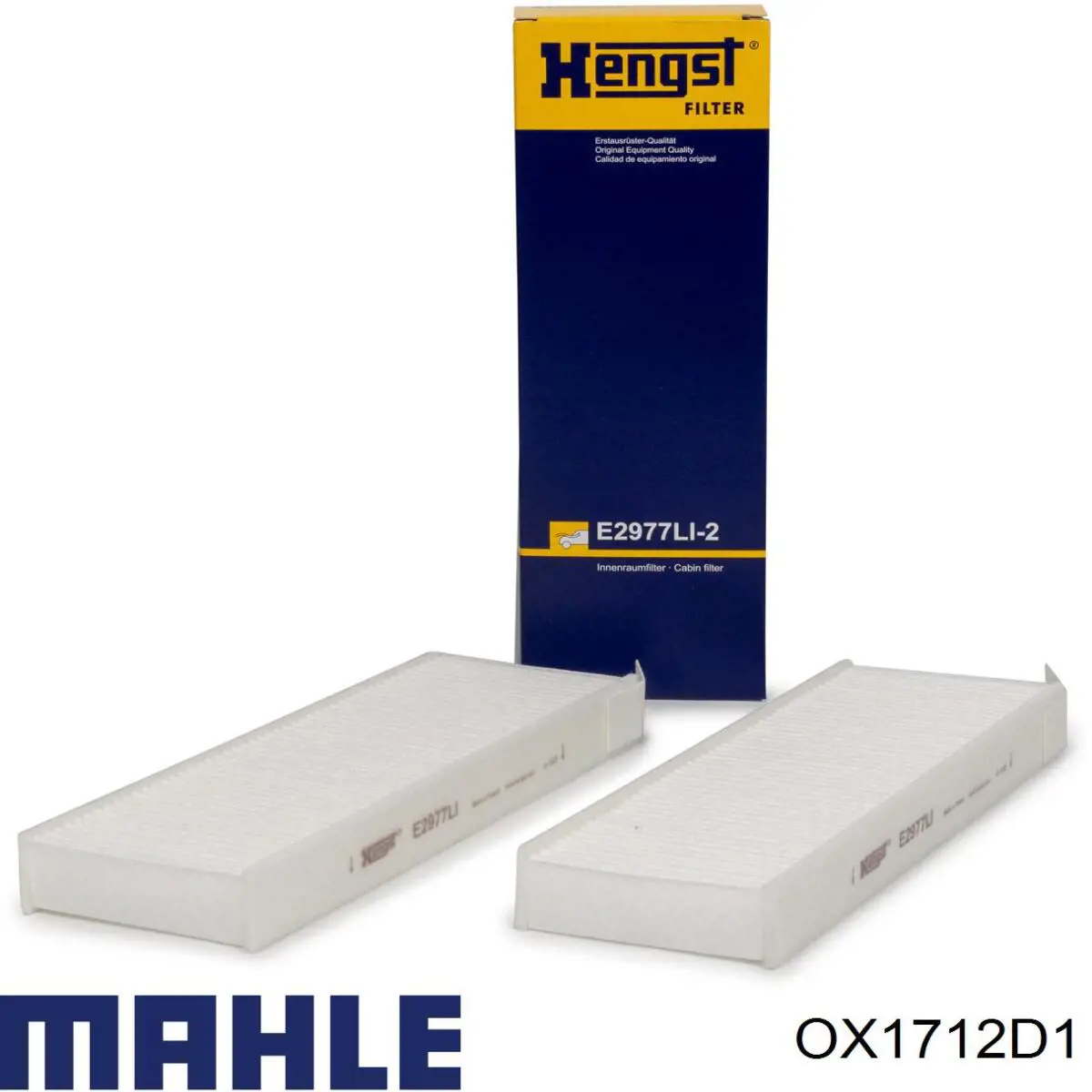 Масляний фільтр OX1712D1 Mahle Original