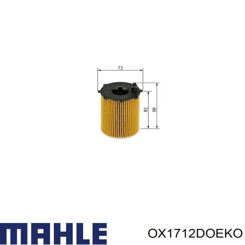 OX1712DOEKO Mahle Original Фільтр масла
