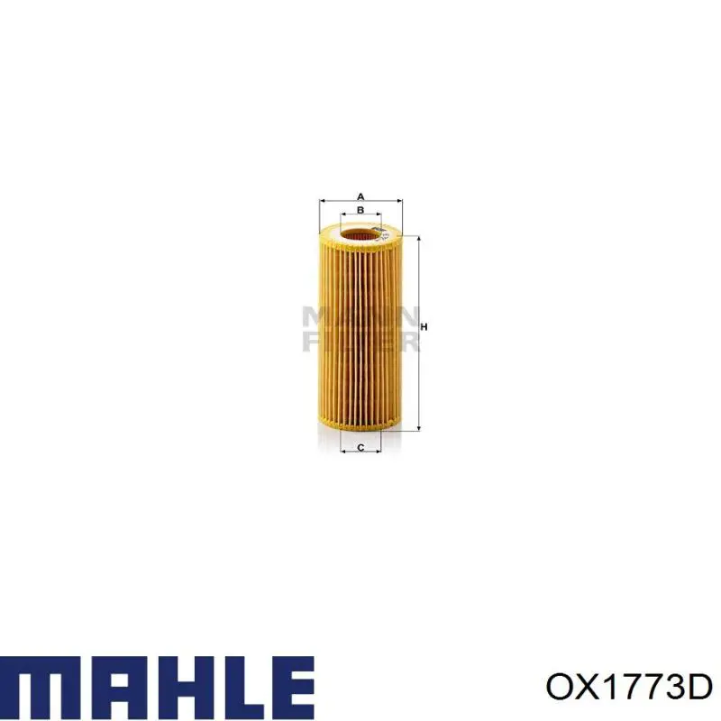 Фільтр масляний Mahle Original OX1773D